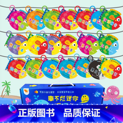 [正版]20册 宝宝书籍撕不烂早教书0-2-3-6岁启蒙翻翻看图书启蒙认知绘本圈圈卡看图识字识图识物启蒙大卡拼音卡片认