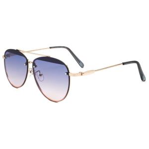 GUESS女款时尚玫瑰金太阳眼镜 蓝色渐变镜片 防紫外线保护 Rose_Gold