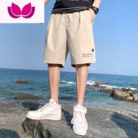 七斓冰丝短裤男士夏季潮牌ins宽松薄款大裤衩休闲运动沙滩五分中裤子