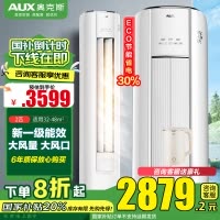 奥克斯(AUX)空调柜机2匹 家用冷暖变频新一级能效 立式节能客厅空调省电侠KFR-51LW/BPR3GQS1(B1)