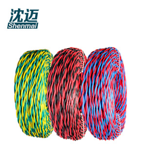 沈迈 铜芯耐火软电线 NH-RVS-2*1.0mm²(95米) /捆
