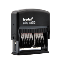 卓达48313 全自动翻转回墨印章可调13位数字批发红蓝黑色空白印台