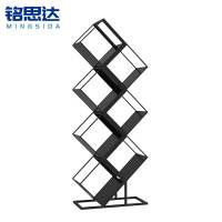 铭思达书架收纳架黑色七层个
