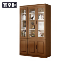 宜掌柜 木质书柜 1.2米三门 台