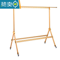 敬平晾衣架落地小户型家用折叠室内挂衣单杆简易阳台收纳凉晒衣服架子 雪白色-带板 长80-150CM 中
