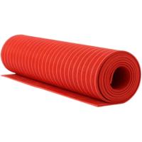 中锦科技 绝缘橡胶垫 红色条纹3mm×1m×10m 卷