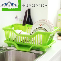 碗筷沥水架塑料碗架碗碟沥水置物架餐具漏水篮子厨房收纳滤干架 三维工匠