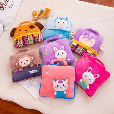 卡通空调被靠垫多功能抱枕被子两用法兰绒定制l实用礼品