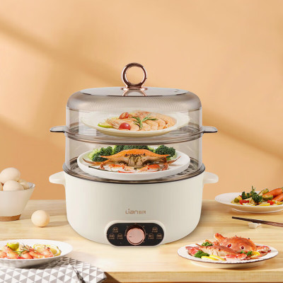 联创(Lian) 多功能电蒸锅 电火锅 电煮锅三层蒸锅 DF-BL9028M