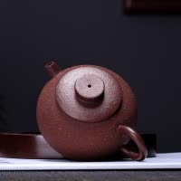 美帮汇宜兴紫砂壶巨轮珠泡茶壶冲茶茶具全手工原矿粗砂紫泥茶壶