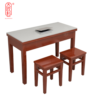 大匠杉 书桌写字桌椅 1200*550*750mm1桌2凳