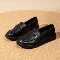 新款女单鞋软底软面一脚蹬四季百搭妈妈鞋舒适工作鞋就站不累