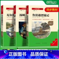 [全3册]快乐读书吧六年级下册 [正版]名校课堂读书侠快乐读书吧童年爱德教育六年级上下册汤姆索亚历险记鲁宾逊漂流记尼尔斯