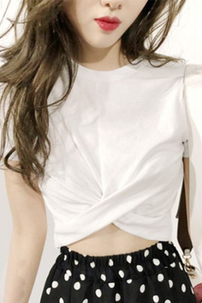 ins白色短袖T恤女夏休闲打底衫女式学生衣服韩国女装