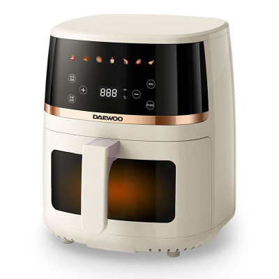 大宇多功能家用5L大容量可视智能触控空气炸锅 DYKZ-5013E 暖阳白