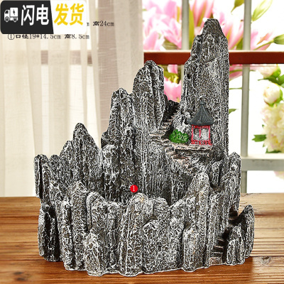 三维工匠微景观花盆多口高房子老桩多肉肉植物花盆创意个性中大号口径家用 SZ高山亭子 中等花盆容器