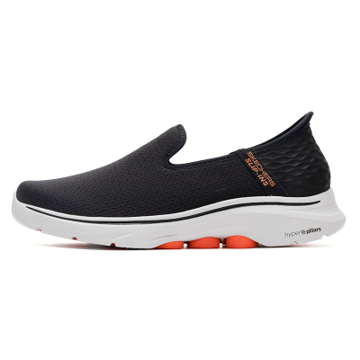 Skechers斯凯奇男鞋新款健步鞋一脚穿网面透气休闲鞋216551-BLK ZP