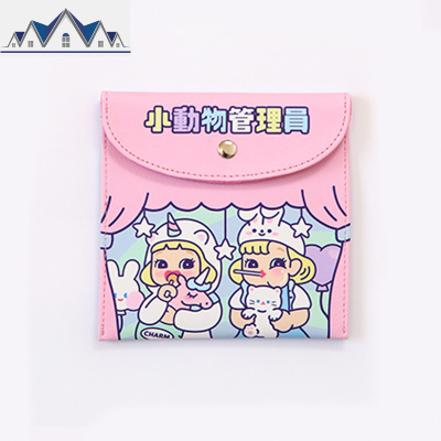 韩国便携少女心小巧姨妈巾 卫生巾收纳包学生可爱清新随身日系m巾 三维工匠