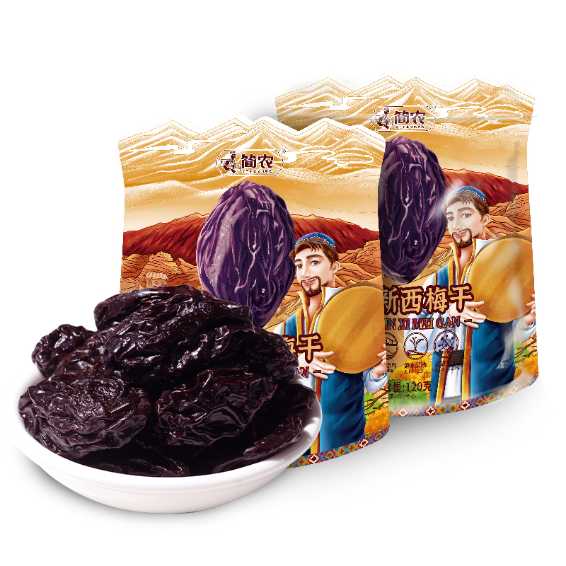 简农 伽师新西梅干 120g*4袋