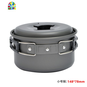 4-5人加厚炉头锅具套装便携式不粘锅 户外多人野餐野营套锅DS-500 FENGHOU DS-500整套套装