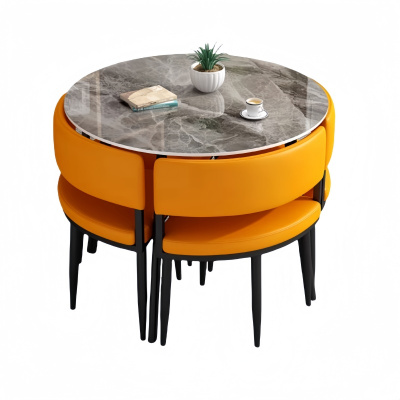 悦兴诚接待洽谈桌 一桌4椅90*75cm 套