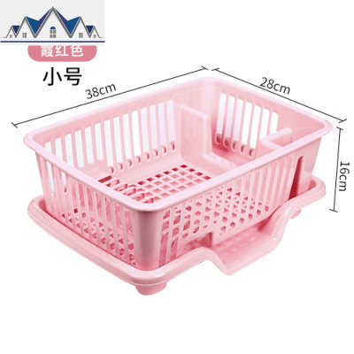 厨房沥水篮大号滤水放碗晾碗收纳置物架餐具单层碗筷控水塑料架子 三维工匠