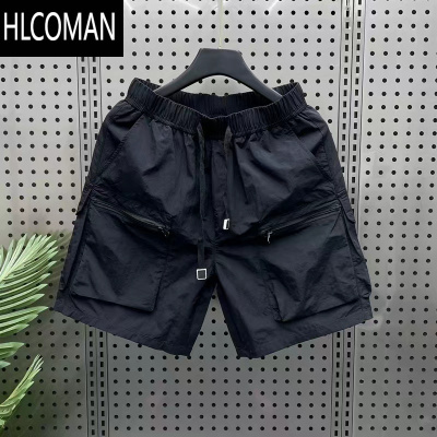 HLCOMAN夏季薄款户外工装短裤男宽松休闲五分裤速干外穿口袋拉链透气中裤
