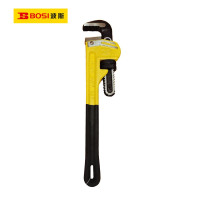 波斯(BOSI)重型管子钳(粘塑柄)(14"/350mm)把