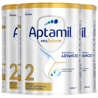[3罐装]Aptamil澳洲原装进口爱他美白金版2段6-12个月婴幼儿配方奶粉800g