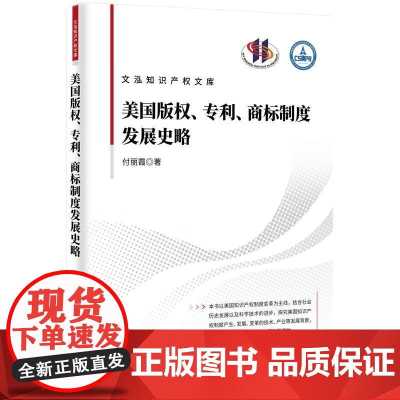 美国版权 专利 商标制度发展史略 付丽霞 著 知识产权出版社 9787513096607