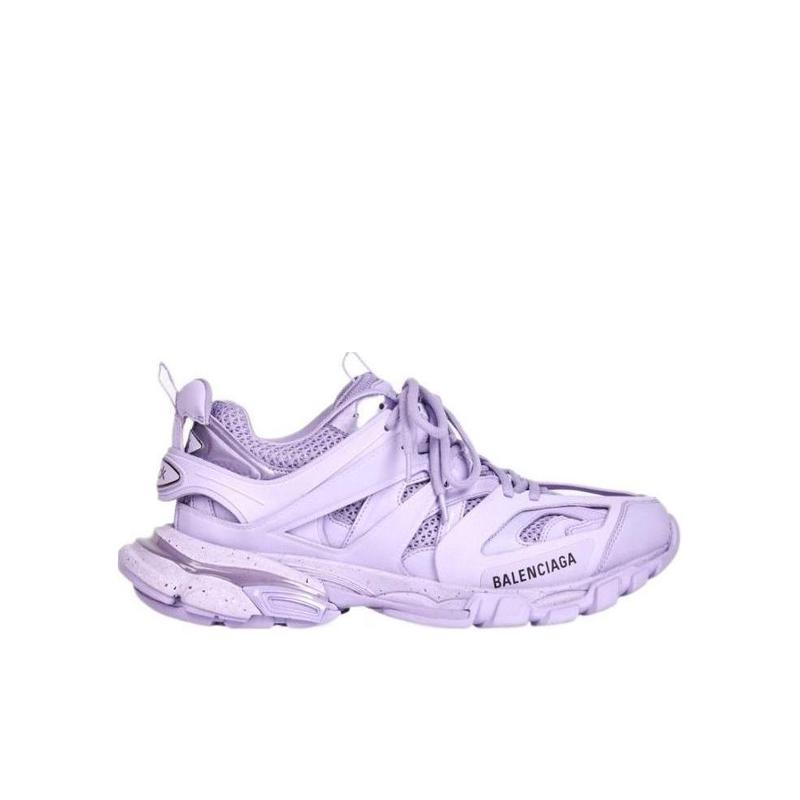巴黎世家(Balenciaga)紫色系带休闲运动鞋圆头舒适耐磨跑步鞋户外