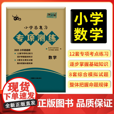 2025版天利38套小学总复习专项测练 数学 牛皮卷专项突破练习试卷巩固基础知识模拟试题小学升初中总复习辅导书