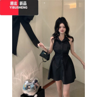 YIBUSHENG多巴胺纯欲风polo领连衣裙女季法式辣妹高级感收腰显瘦公主短裙