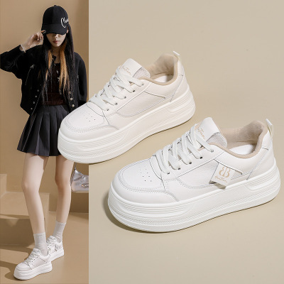 2026春季新款ins韩版透气小白鞋女学生厚底百搭休闲运动板鞋