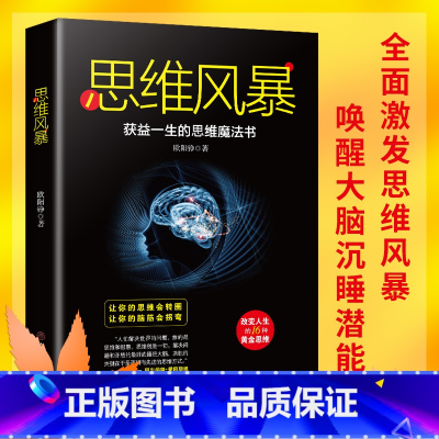 [正版]书籍 思维风暴 受益一生的思维魔法书 逻辑思维训练潜能开发思维导图学习方法 和聪明人一起思考 简单的逻辑学入门
