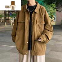 YANXU灯芯绒夹克外套男秋季新款工装上衣宽松大码休闲潮流学生百搭帅气