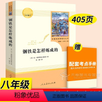 钢铁是怎样炼成的 [正版]钢铁是怎样炼成的和名人传 初中原著 完整版八年级下册必读书人教版人民教育出版社阅读书籍给青年的