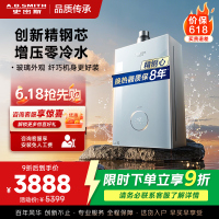 AO史密斯佳尼特[小精钢TJS5]16升增压零冷水燃气热水器 国家补贴 JSQ31-TJS5 安全守护 持久恒温