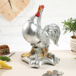 维诺亚镇宅公鸡存钱罐摆件客厅十二生肖鸡储蓄罐风水家用创意时尚零钱罐