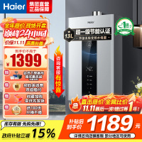 海尔(Haier)燃气热水器天然气水伺服恒温家用智能变升多重安防健康洗APP智能节能省气13L [WM5pro]