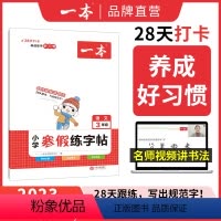 寒假练字帖 小学一年级 [正版]2024新版一本寒假练字帖 小学生语文寒假阅读字帖数学口算 一二三四五六年级寒假作业练习