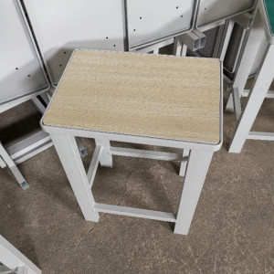 匡大课桌凳学校凳实验室学生凳流水线操作凳铁艺凳KD-D011 木纹色