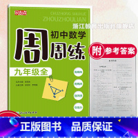 数学周周练 九年级/初中三年级 [正版]乐支点 初中数学周周练 九年级全 初三数学课时周练期中末检测 浙江新中考初中课堂