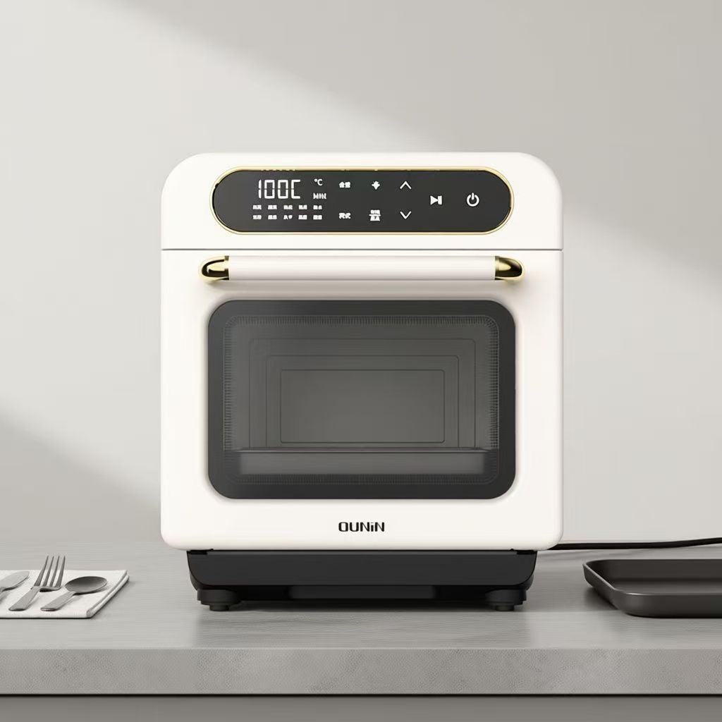 欧宁小方块台式蒸烤箱家用家用蒸汽电烤箱[斯恶已蒸烤炸一体机]12L 基础款