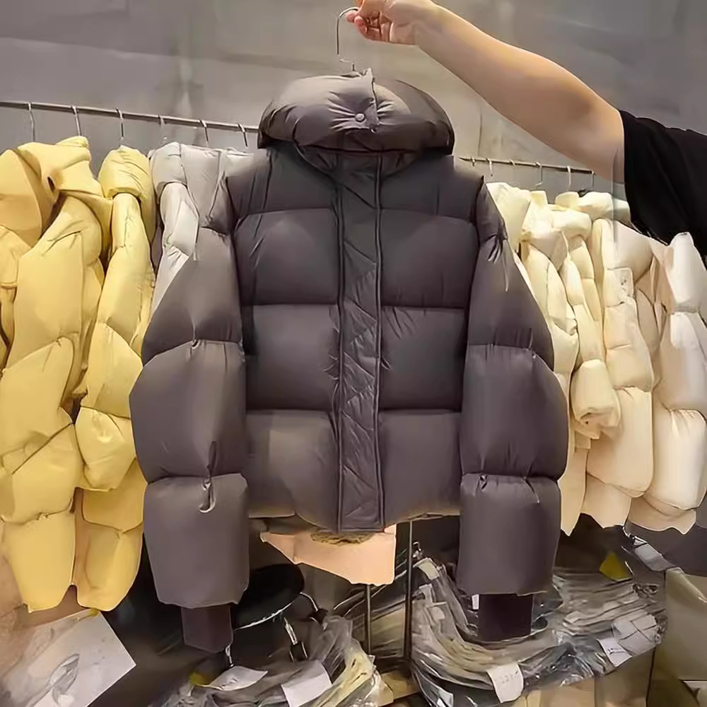 2025年冬季新款高品质超厚短款宽松棉衣棉服小个子连帽面包服外套