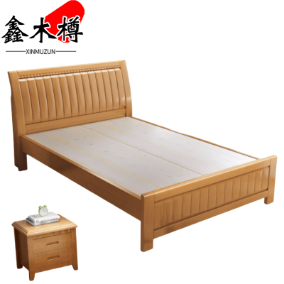 鑫木樽床1.2m+床头柜套