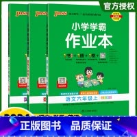 (语文+数学+英语)3本-人教版 六年级上 [正版]2024秋季版小学学霸作业本六年级上册下册语文数学英语人教版同步训练