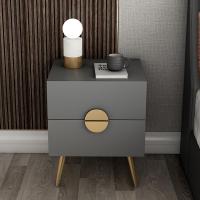 轻奢床头柜简约现代卧室双层小柜子北欧小收纳柜迷你储物柜经济型