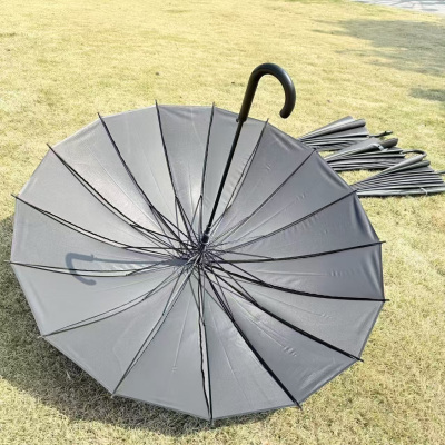 苏宁宜品长柄按压式雨伞碰击布材质大伞面通用人群字母图案设计