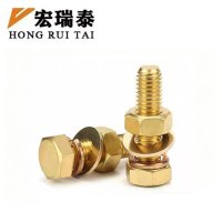 宏瑞泰 彩锌组合六角螺栓 4.8级 M5*15 个